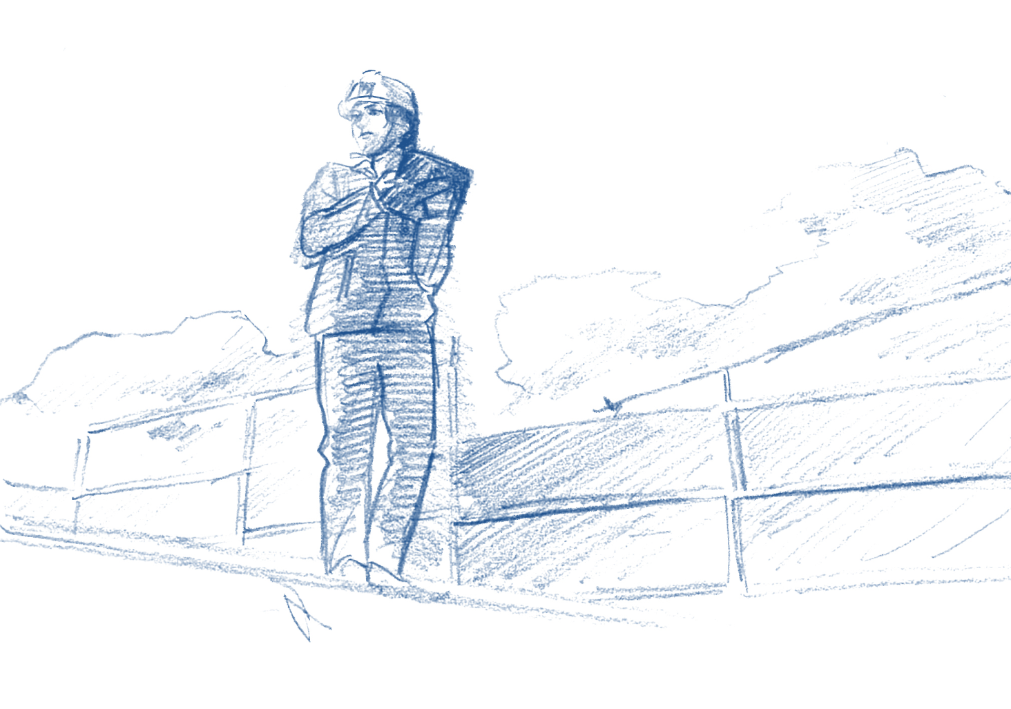 働く男性のイラスト