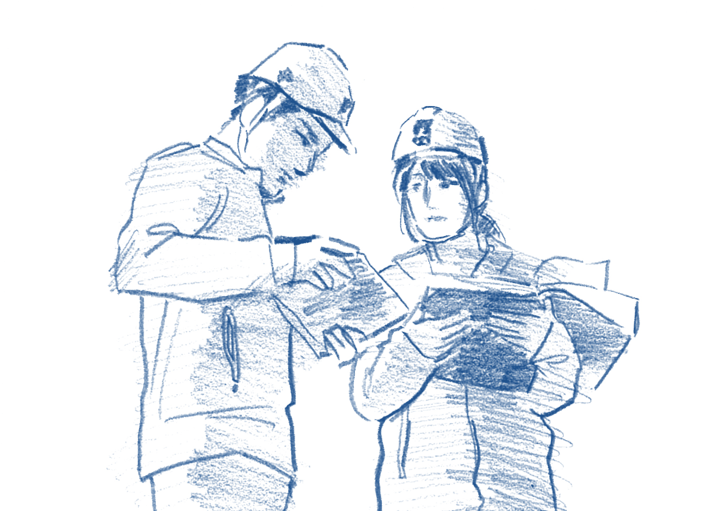 働く人々のイラスト